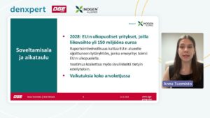 Video Thumbnail: DGE Finlandin ja denxpertin CSRD seminaari